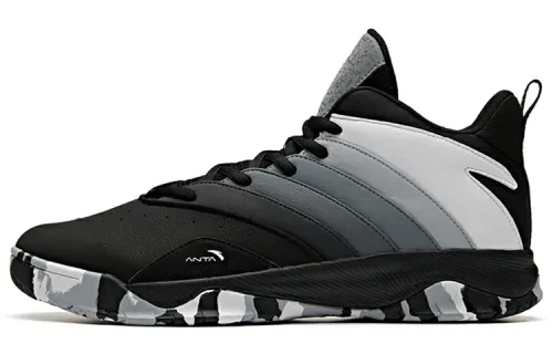 Anta ENDLESS FIRE Pu Cushioning Slip Resistant Abrasion Resistant Mid top Basketball Shoes Men's