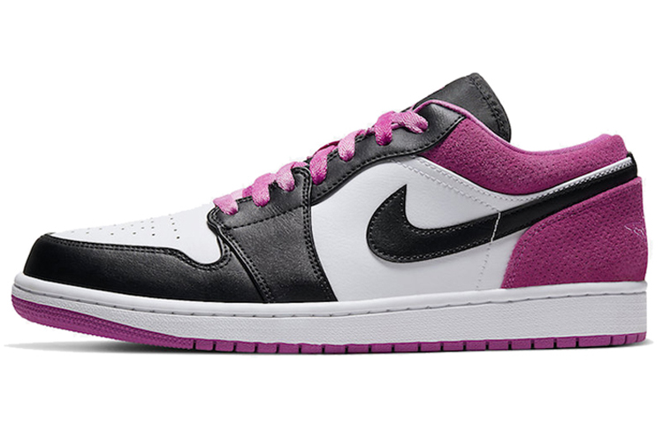 Jordan Air Jordan 1 magenta classic logo low top retro basketball shoes men and women same style rose red