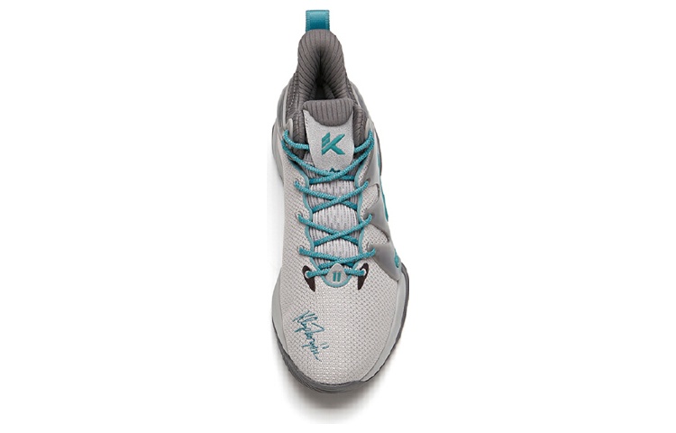 Anta Mountain 1 Fabric Cushioning Slip Resistant Abrasion Resistant Mid top Basketball Shoes Men’s Floating Cloud Gray