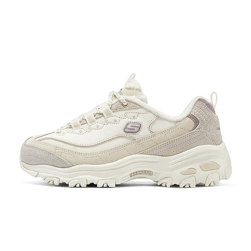 Skechers D'Lites 1.0 Cushioning Abrasion Resistant Breathable Support Balance Lightweight Height Increasing Low top