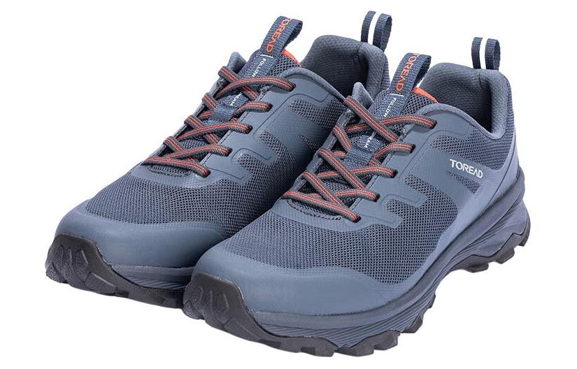 TOREAD Slip Resistant, Abrasion Resistant, Breathable Coverage Low top Hiking Shoes Men’s Blue