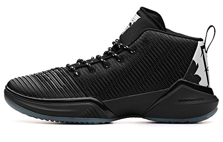 ANTA Basketball Shoes Men’s Mid Top Black/White