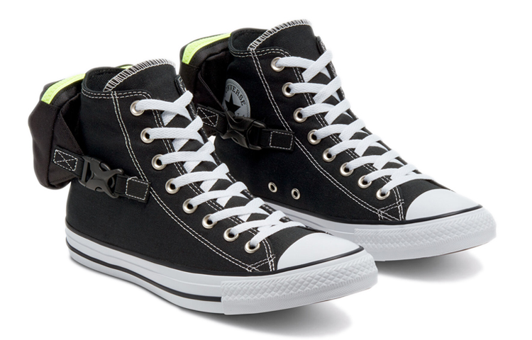 Кеды Converse Chuck Taylor All Star Buckle Up - Volt Glow (черный) — Чёрный — фото 3