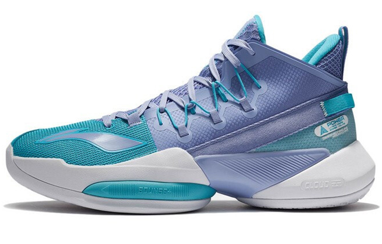 Li Ning Air Strike 8 V2 Cushioning Rebound Cushioning Rebound Mid top Performance Basketball Shoes Men’s Purple