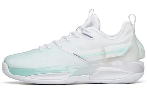 Anta Anta GH3 Frappe Nitrogen Technology Textile Synthetic Leather TPU Shock Absorbing Anti-Slip Wear-Resistant Wrapping Support Low-top Practical Basketball Shoes Men's White Green