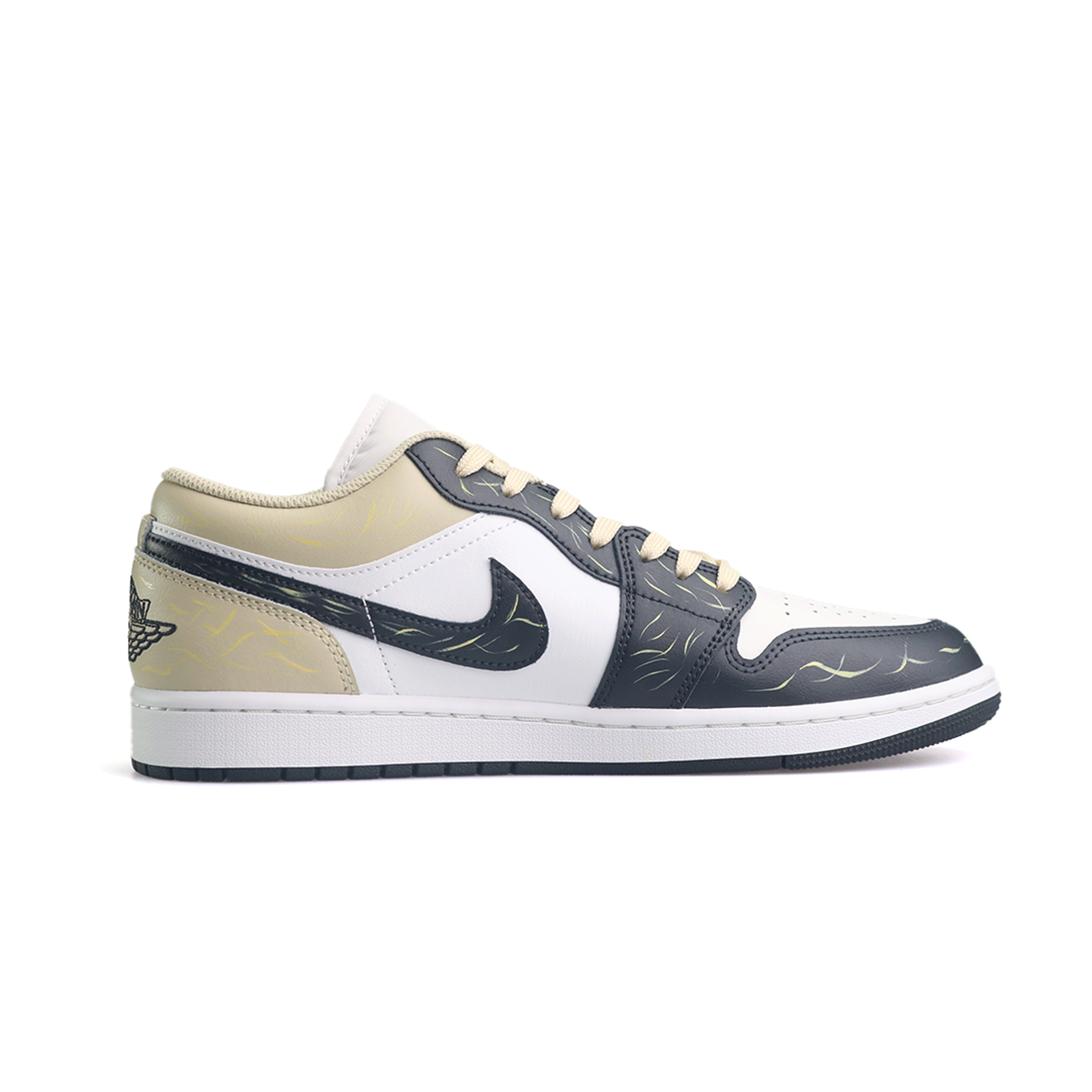 Jordan Air Jordan 1 Sunflower Shadow AJ1 Low Joe 1 Ma Year CNY Abrasion Resistant Low top Vintage Basketball Shoes