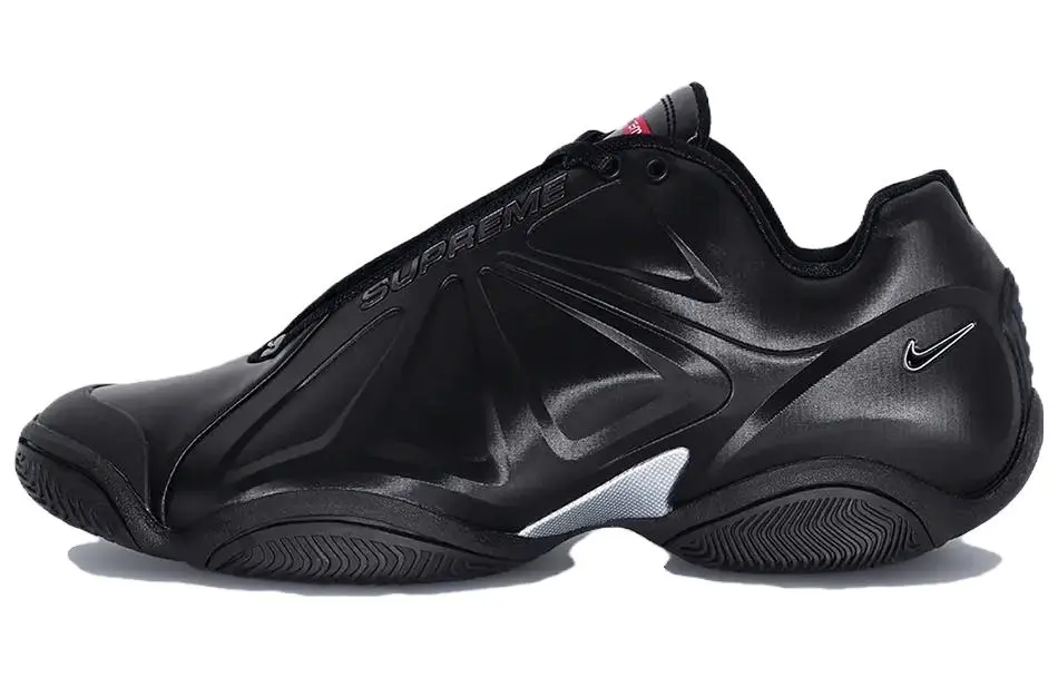 Supreme x Nike Air Zoom Courtposite 'Black' Comfortable Slip Resistant Slip Resistant Low top Tennis Shoes Men's Black