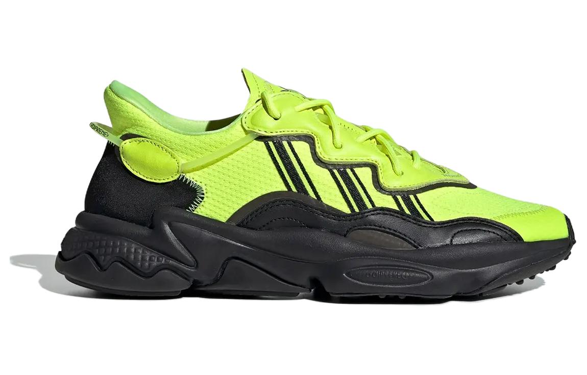 Кроссовки adidas originals Ozweego Solar Yellow (черно-желтые) — Чёрный / жёлтый — фото 2