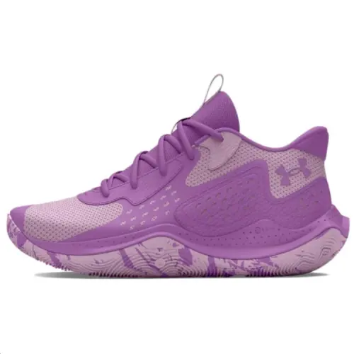 Under Armour Jet '23 Slip Resistant Abrasion Resistant Cushioning Low top Basketball Shoes Unisex Purple