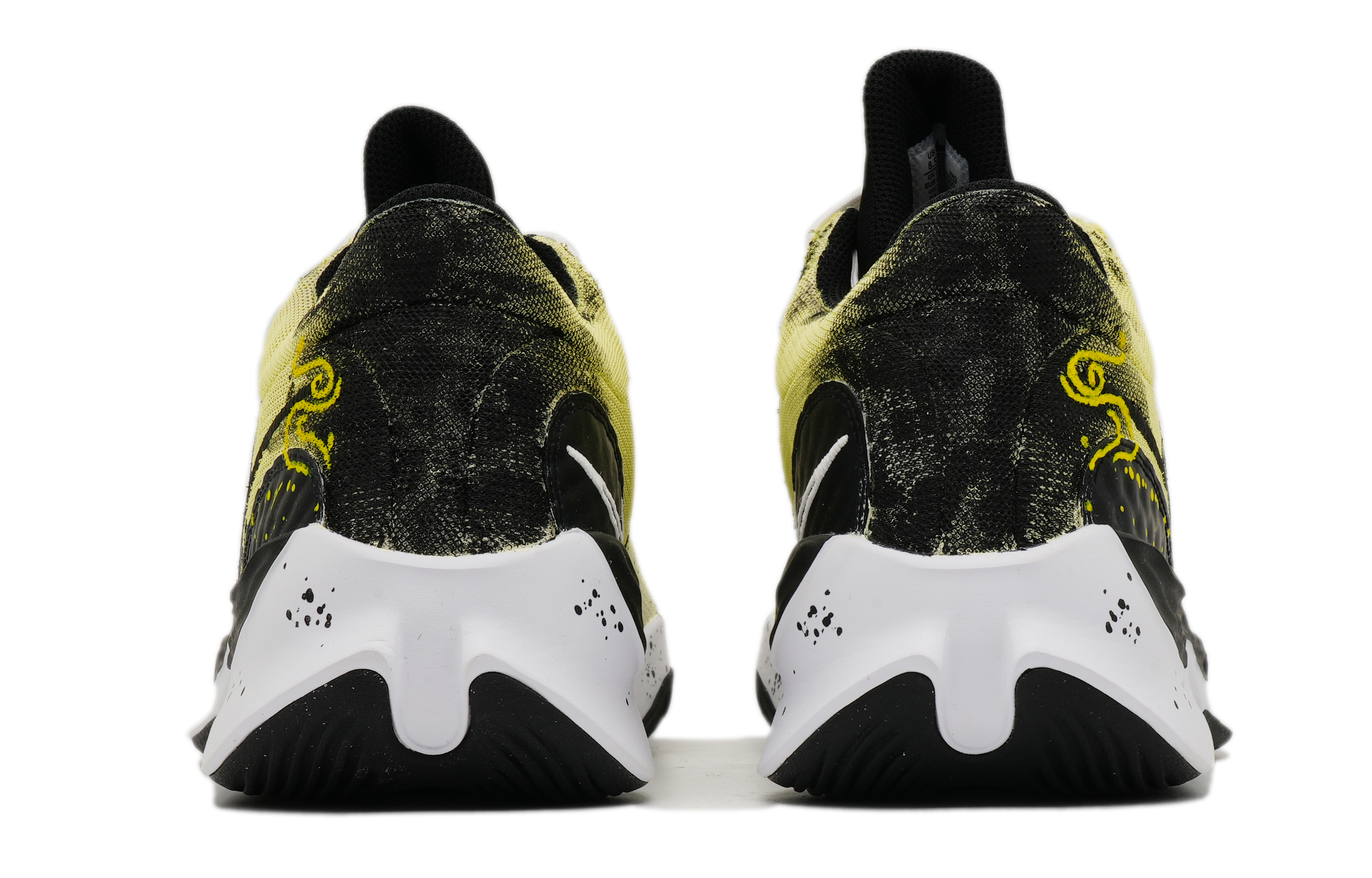 Nike Renew Elevate 3 Cushioning Slip Resistant Abrasion Resistant Low top Basketball Shoes Unisex Black Yellow