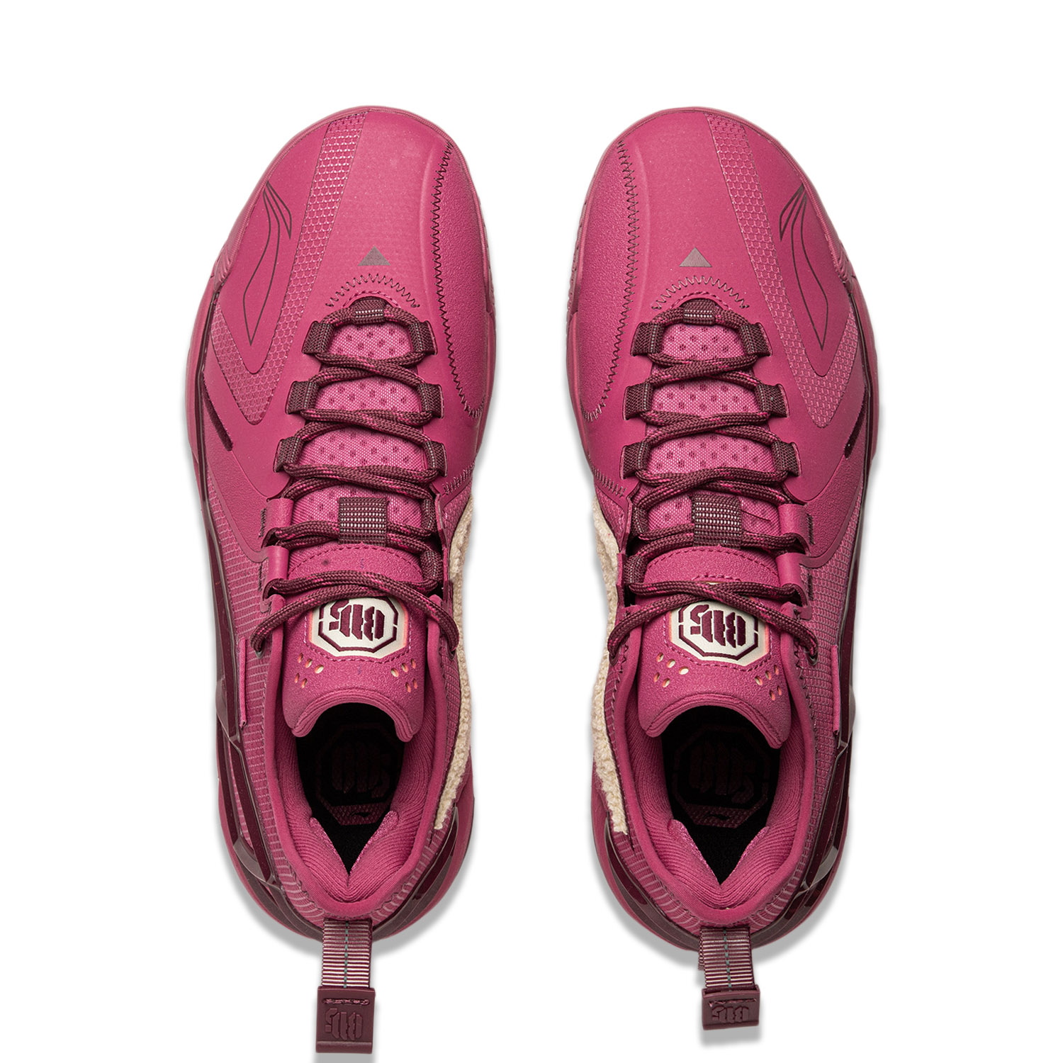 Li Ning BadFive 4.5 Cushioning Slip Resistant Abrasion Resistant Low top Basketball Shoes Men’s Red