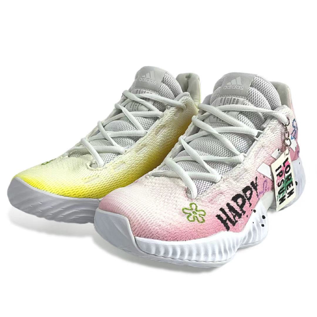 Adidas Pro Bounce 2018 Ocean Twins Fabric Slip Resistant Abrasion Resistant Slip Resistant Abrasion Resistant Low top