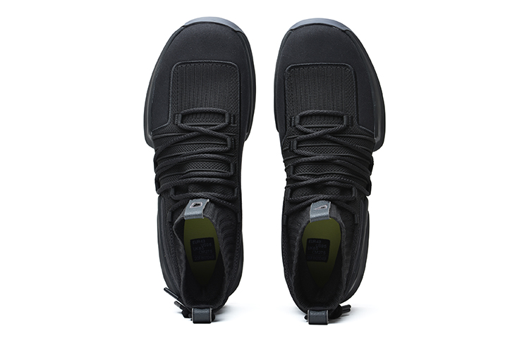 EQLZ EQUALIZER Zero Evo Textile, Artificial Leather Abrasion Resistant Mid top Basketball Shoes Men’s Black