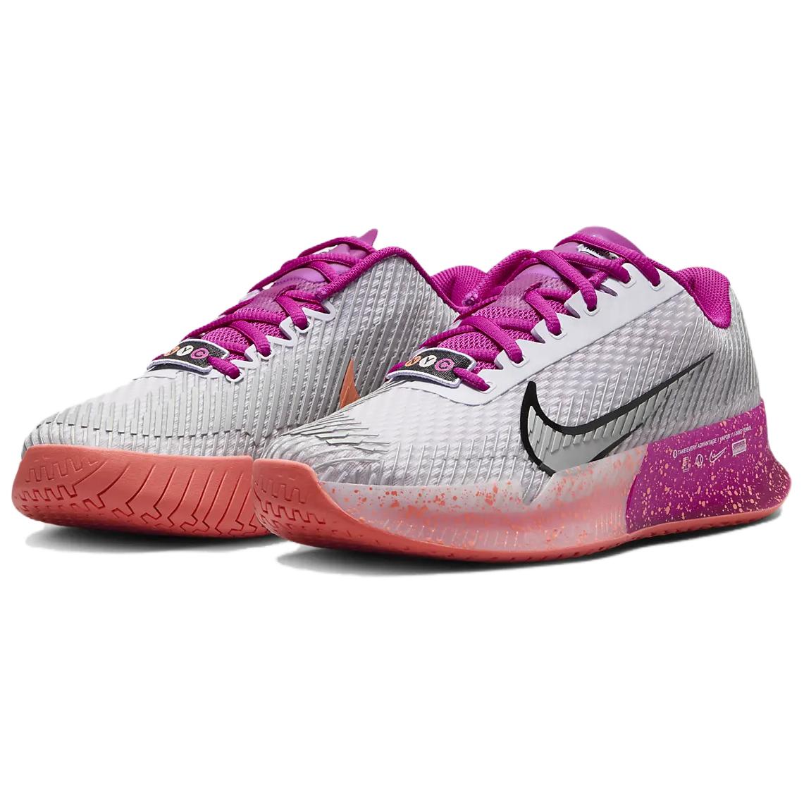 Nike Court Vapor 11 Hc Premium Barely Grape Vivid Grape Light Wild Mango Metallic Silver Women’s