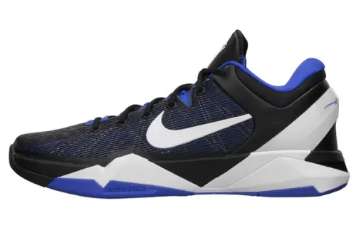Nike Zoom Kobe 7 Duke round toe lace-up non-slip lightweight low-top practical basketball shoes men's black blue