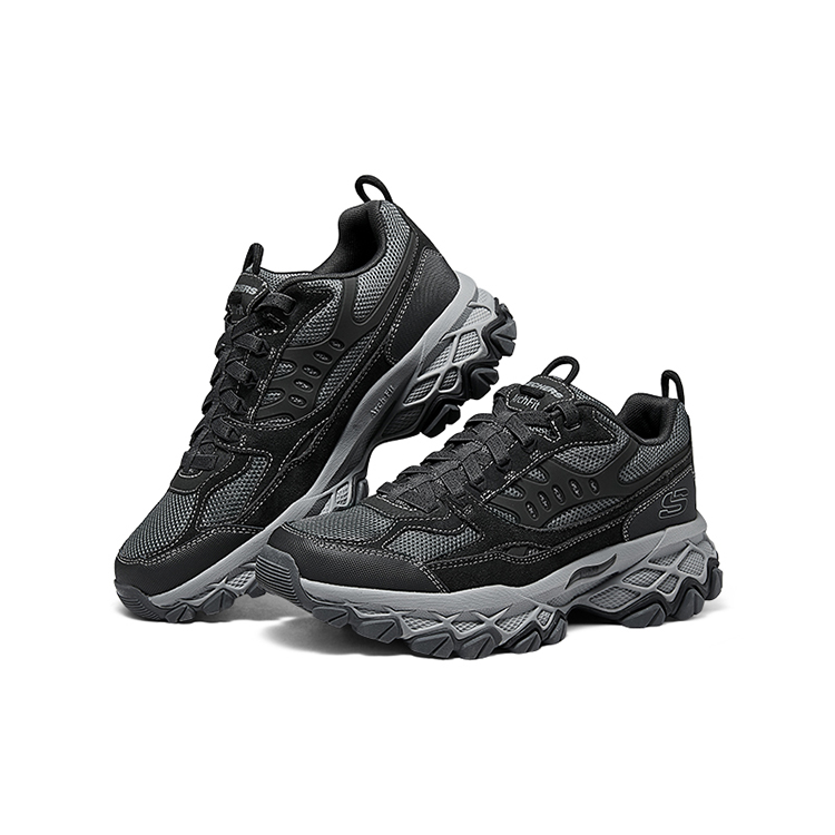 Skechers OUTDOOR MENS Low top Outdoor Lightweight Hiking Shoes Men’s Dark Gray