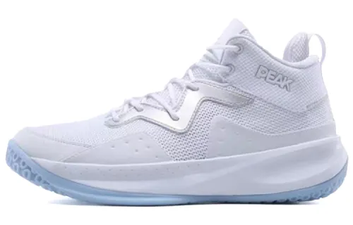 PEAK Basketball Shoes Men's Mid Top Baymax/Silver
