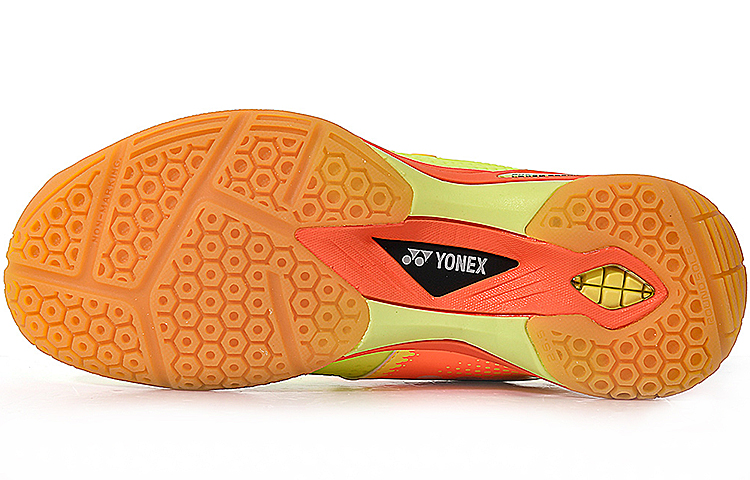 YONEX Slip Resistant Abrasion Resistant Low top Badminton Shoes Unisex Sour Yellow