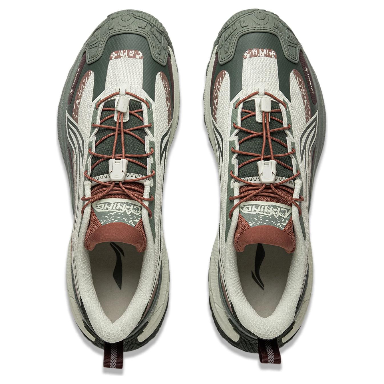 Li Ning Outdoor CF Tracing, Yijie 2.0 Support Abrasion Resistant And Slip Resistant Low top Outdoor Hiking Shoes Unisex