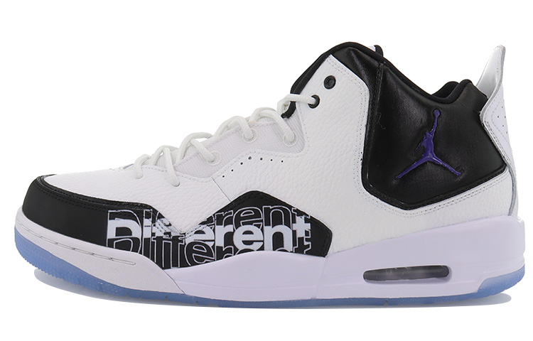 Jordan Courtside 23 Mid top Vintage Basketball Shoes Men's Black White