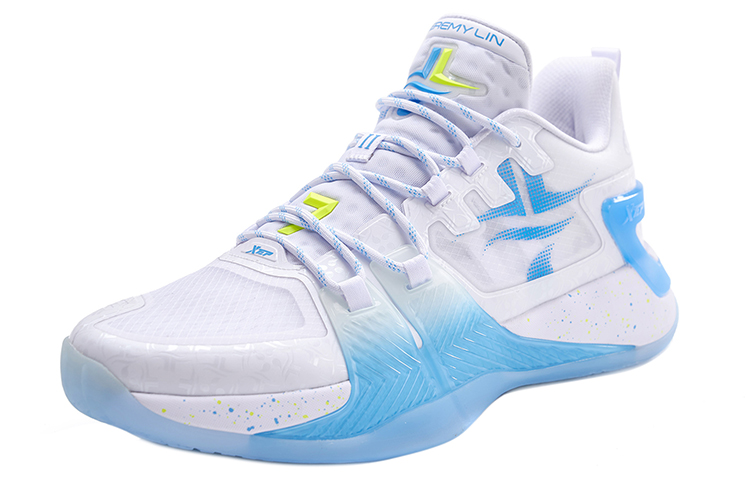 XTEP Jeremy Lin 2 Basketball Shoes Men’s Low Top White Blue