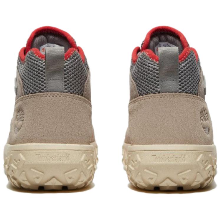 Timberland Greenstride Motion Cushioning Lightweight Mid top Hiking Shoes Men’s Gray Red
