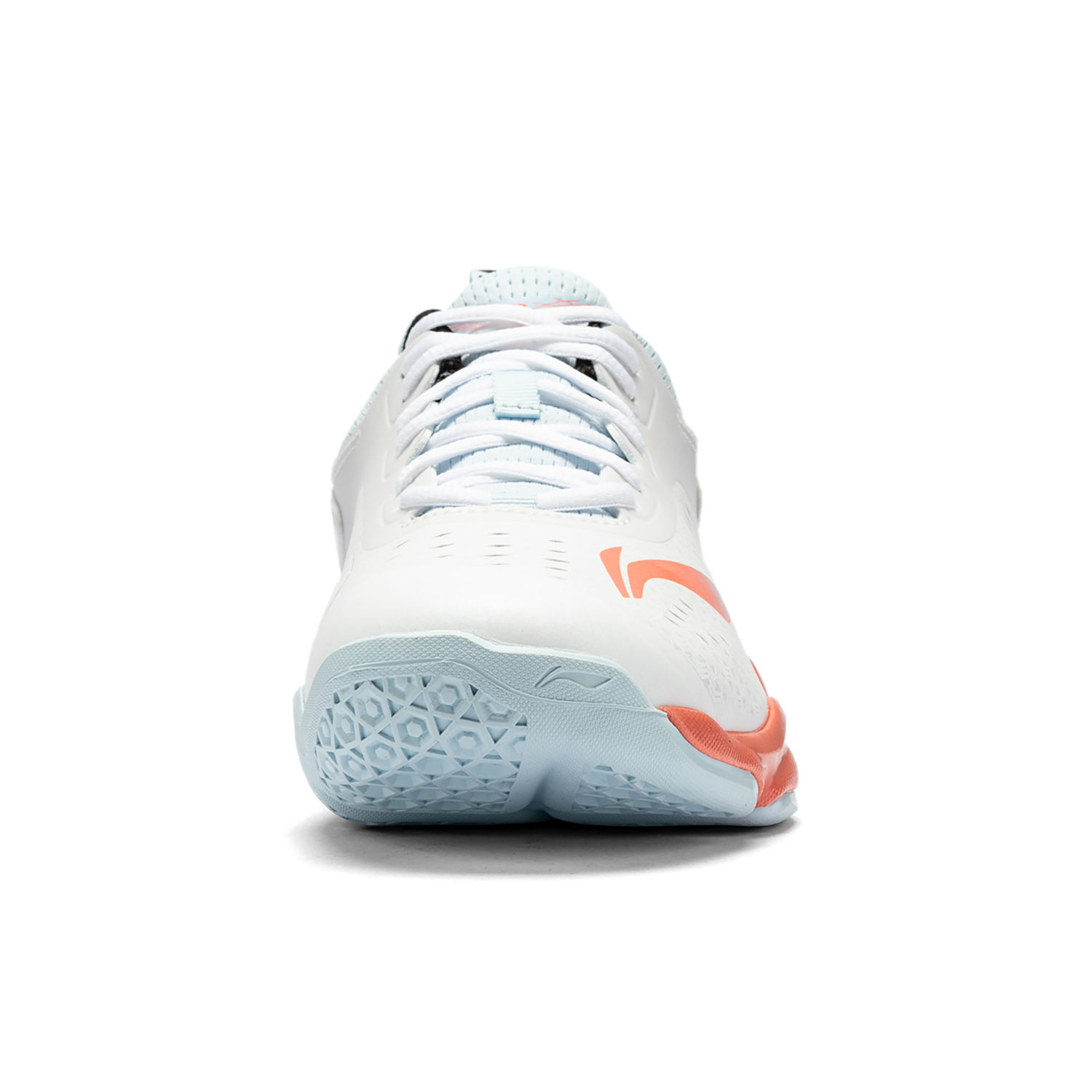 Li Ning Badminton Collection PU Synthetic Leather Low top Training Shoes Unisex White Blue