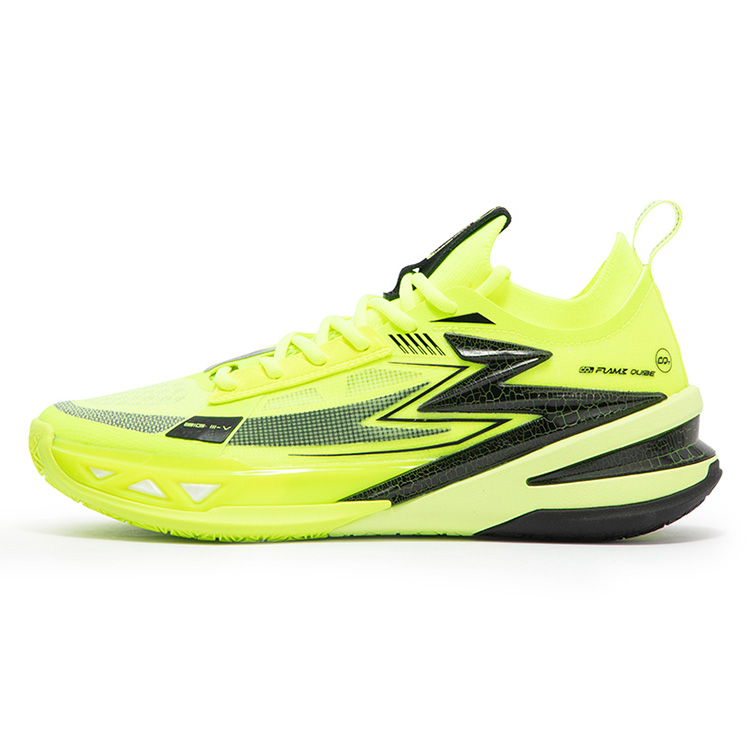 361° BIG3 5.0 Pro Basketball Shoes Men’s Low Top Neon Solar Yellow/Obsidian Black