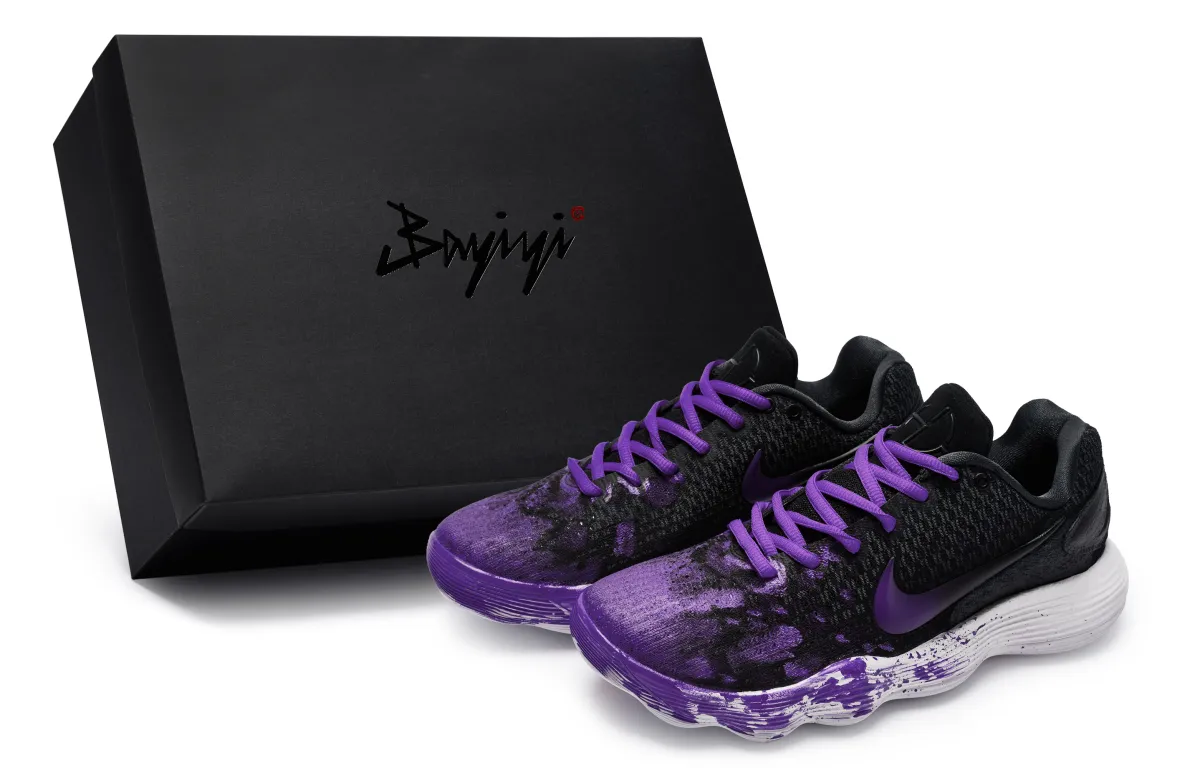 Nike Hyperdunk 2017 811 Manufacturing, Infernal Shadow Deep Purple, Special Shoe Box Abrasion Resistant