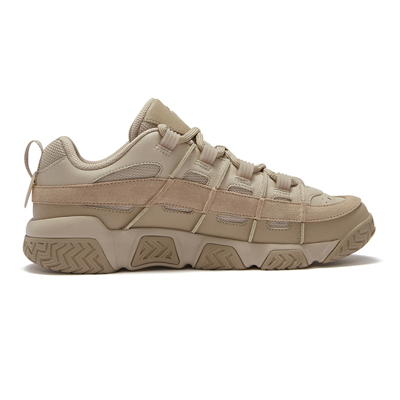 FILA FUSION BUSTER Puffy Shoes Comfortable And Trendy Cushioning Low top Vintage Basketball Shoes Men’s Brown