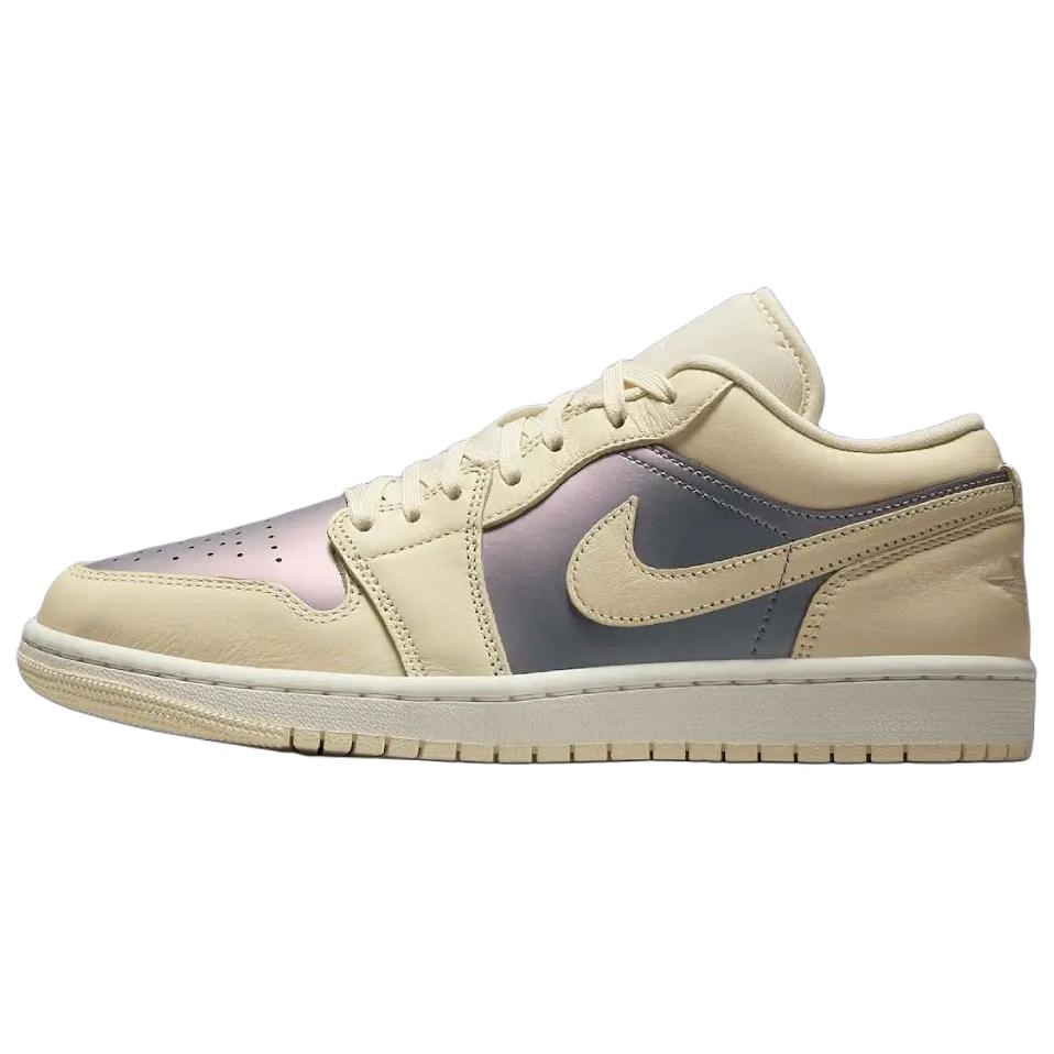 Jordan Air Jordan 1 Abrasion Resistant Low top Vintage Basketball Shoes Women’s Beige