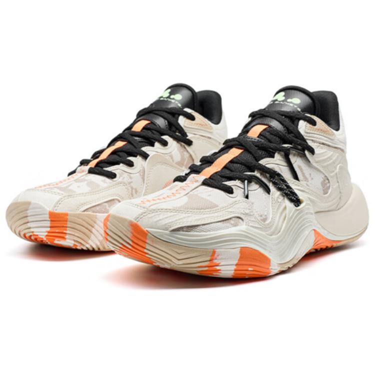 XTEP Battle 3 Coverage Lightweight Thermal Mid top Basketball Shoes Men’s Beige