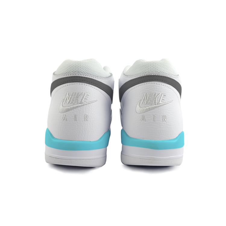 Nike Flight Legacy Mid top Vintage Basketball Shoes Unisex White Blue