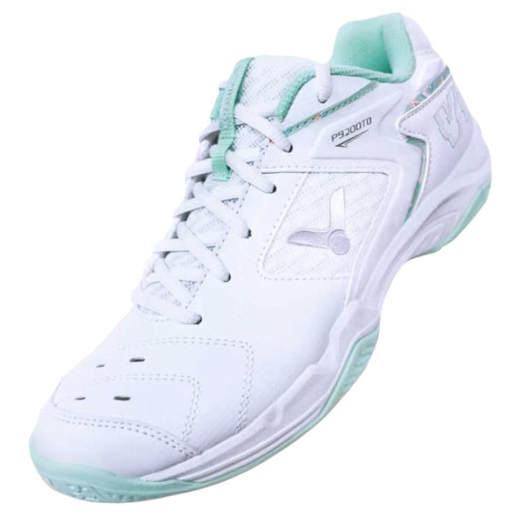 VICTOR 9200TD Slip Resistant Abrasion Resistant Low top Badminton Shoes Unisex White Green