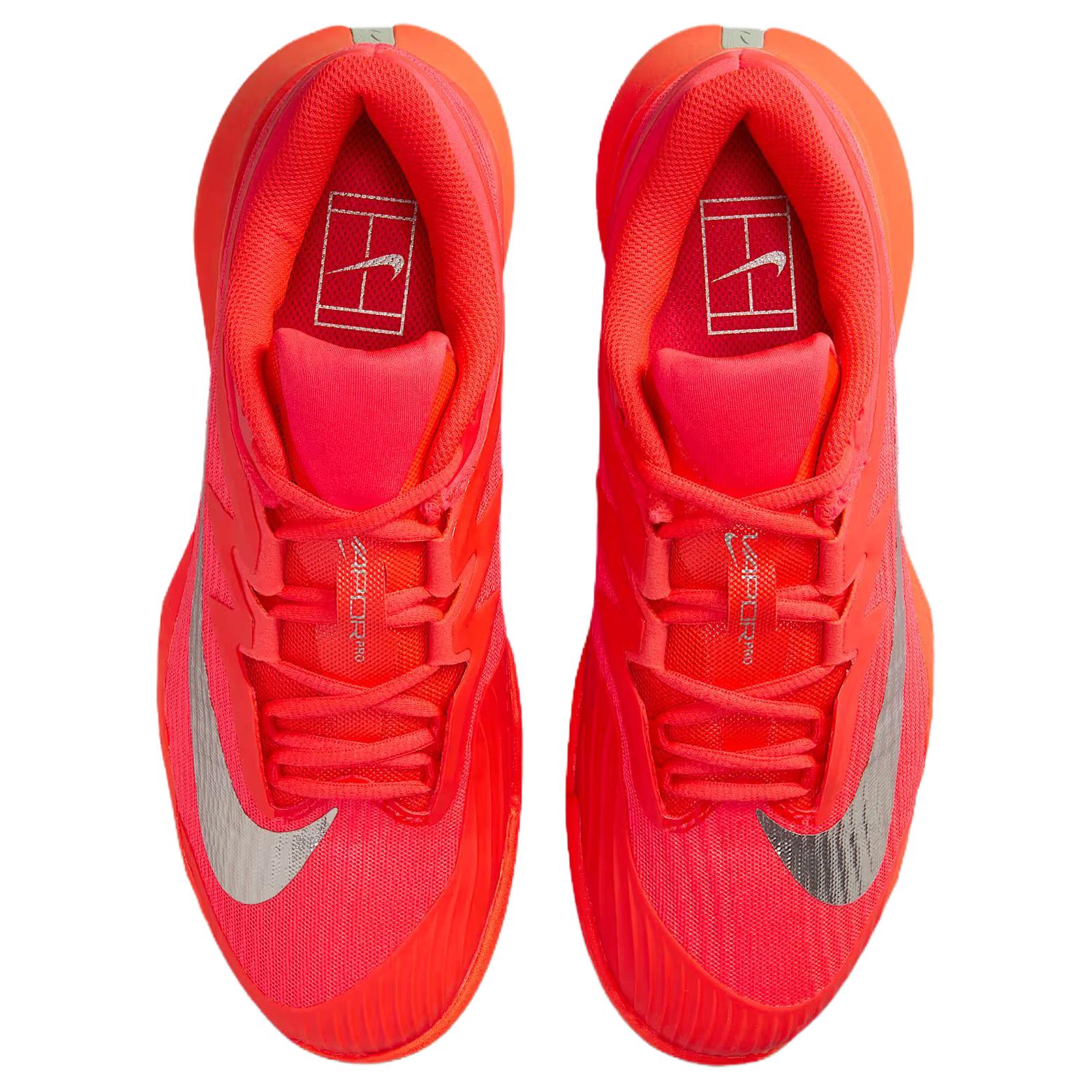 Nike Vapor Pro 3 Breathable Low top Tennis Shoes Women’s Red Silver