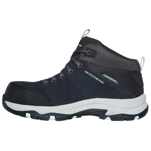 Skechers Work Comfortable Mid top Hiking Shoes Women's Black Gray
