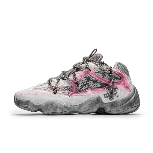 Adidas Yeezy 500 Cracked Life Cushioning Slip Resistant Cushioning Slip Resistant Low top Chunky Sneakers Unisex