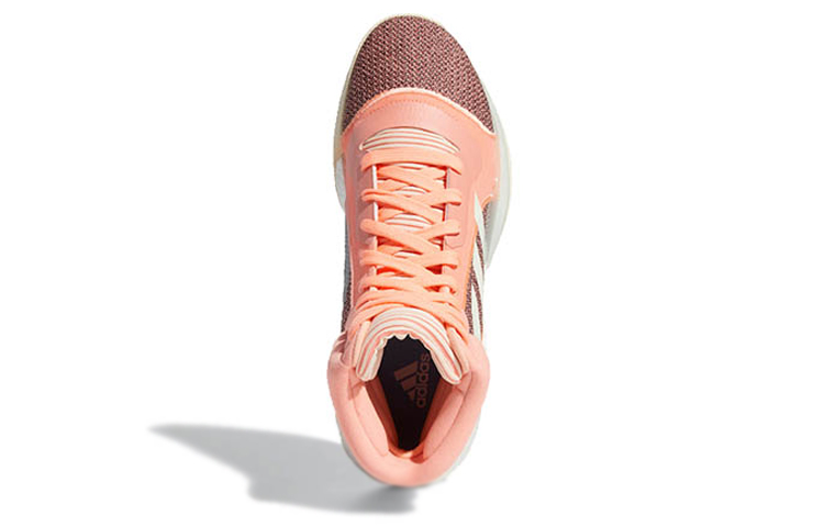 Мужские кроссовки adidas Marquee Boost Sun Glow (розово-голубые) — фото 4