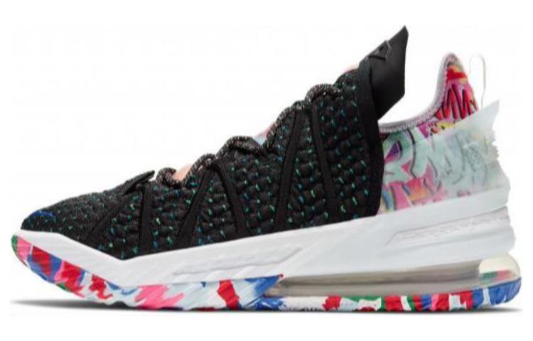 Кроссовки Nike Lebron 18 James Gang (черно-белые)