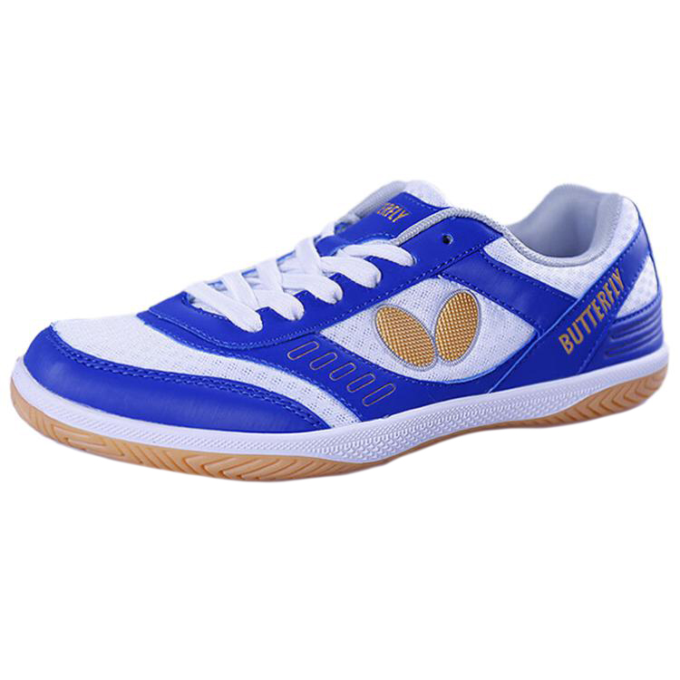 Butterfly Slip Resistant Abrasion Resistant Low top Training Shoes Unisex White Blue