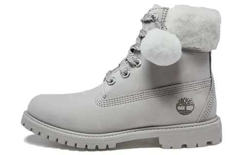 Timberland 6 Inch Shearling Premium Boots 'Beige' Women's