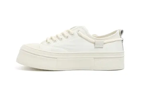 HUANQIU Slip Resistant, Abrasion Resistant, Breathable, Lightweight, Height Increasing Low top Canvas Shoes Women's