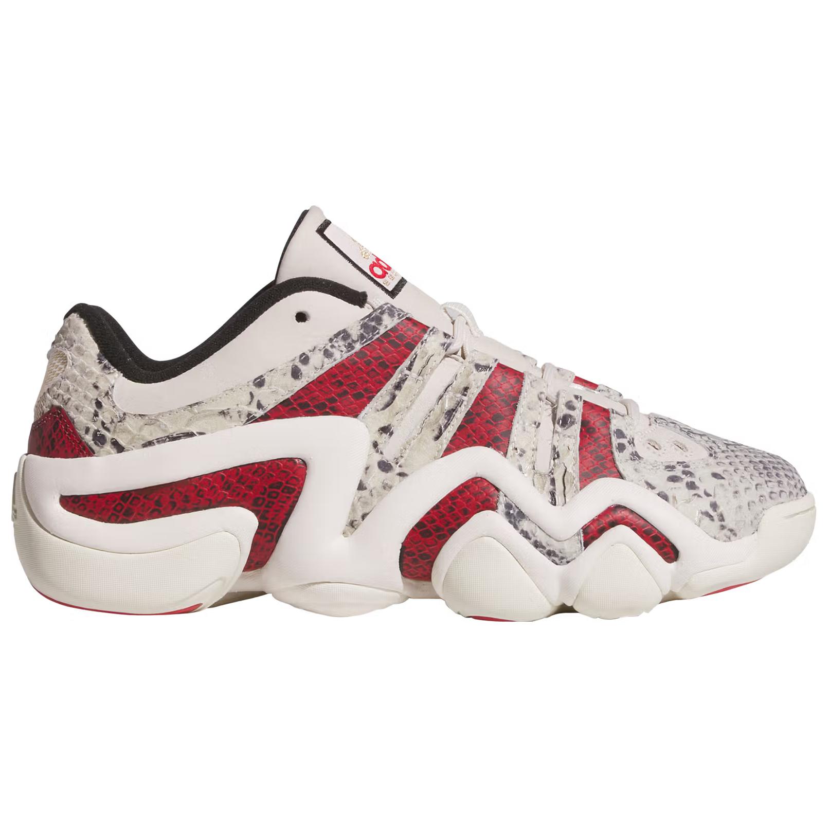 Adidas Crazy 8 Slip Resistant Abrasion Resistant Low top Basketball Shoes Unisex Beige Red