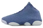Jordan Horizon Slip Resistant, Abrasion Resistant, Breathable Mid top Vintage Basketball Shoes Men's Blue White