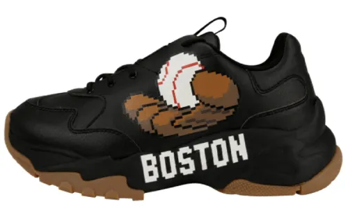 MLB Big Ball Chunky Glove Boston Red Sox Synthetic Leather Slip Resistant Abrasion Resistant Low top Chunky Sneakers