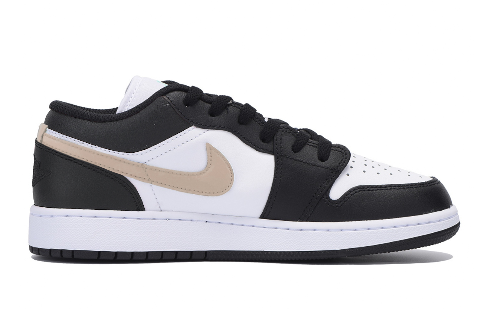 Jordan Air Jordan 1 Slip Resistant Abrasion Resistant Cushioning Low top Vintage Basketball Shoes Men’s Black Brown
