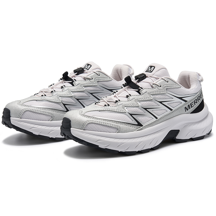 MERRELL FREE STRIDE LITE Abrasion Resistant Low top Hiking Shoes Unisex Silver Gray