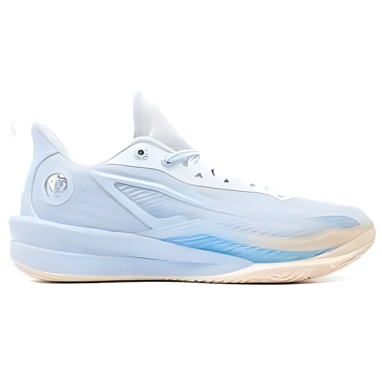 QIAODAN Cushioning Abrasion Resistant Breathable Low top Basketball Shoes Men’s Glacier Blue Sheer Blue