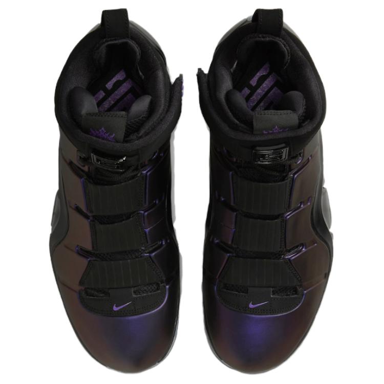 Мужские кроссовки Nike Lebron 4 "Eggplant" (черно-фиолетовые) — Чёрныйфиолетовый — фото 3
