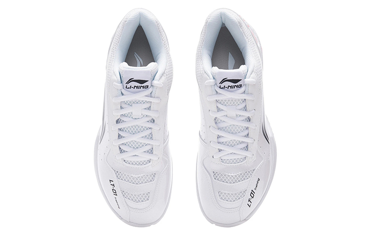 Li Ning Thunder Training Slip Resistant Abrasion Resistant Coverage Support Low top Badminton Shoes Unisex White